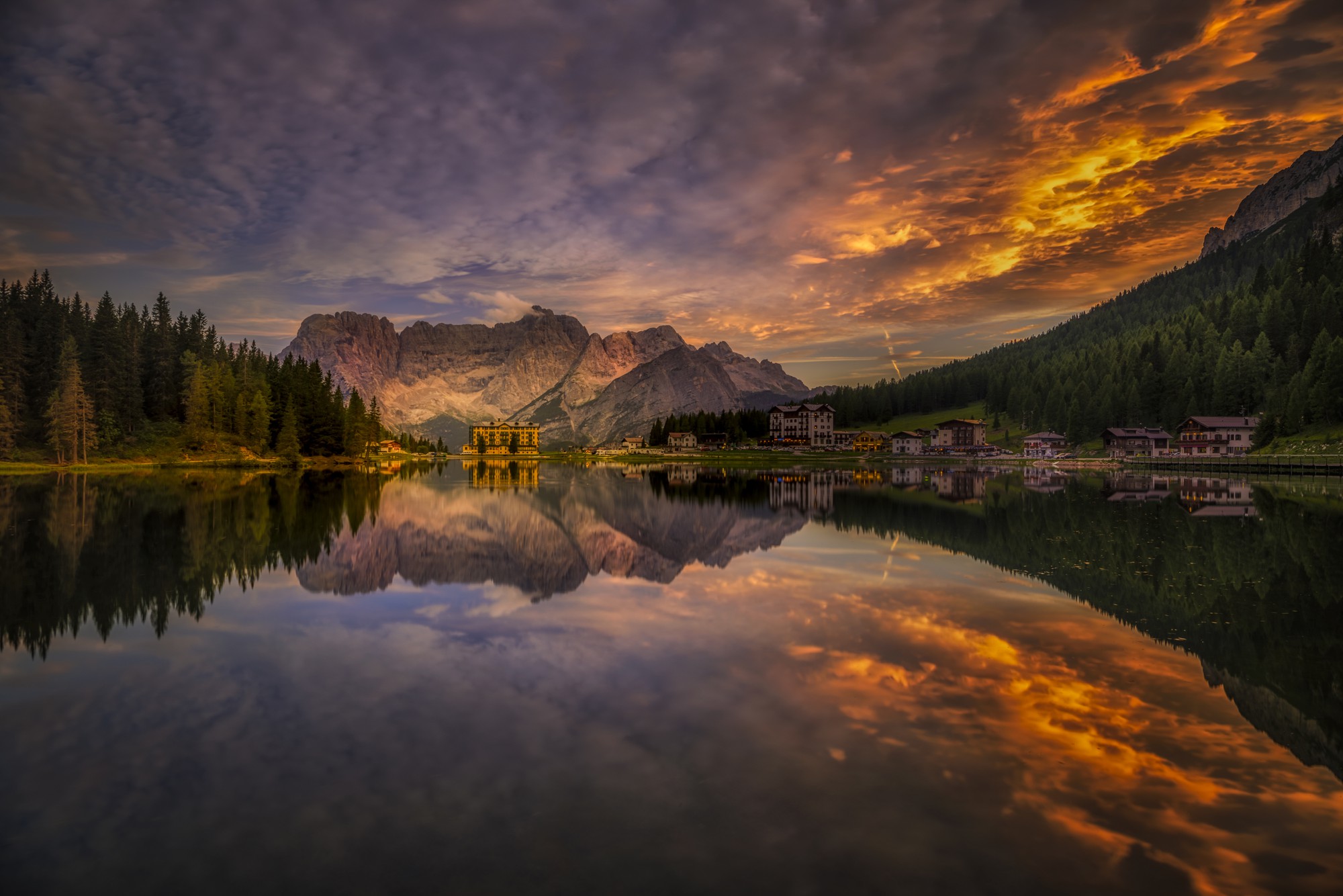 misurina-sunset